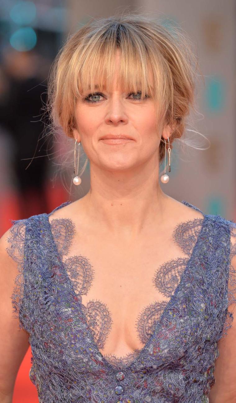 Edith Bowman wore a pair of YOKO London Australian South Sea pearl earrings with black and white diamonds at the 2015 Baftas.